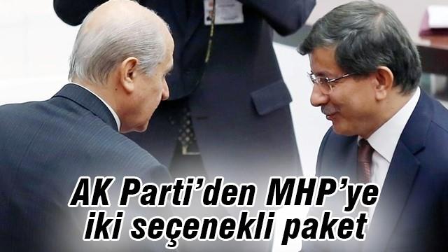 AK Parti'den MHP'ye iki seçenekli paket