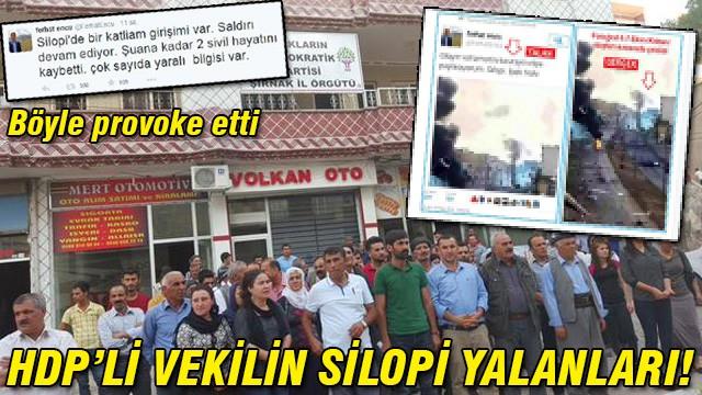 HDP'li vekilin Silopi yalanları ortaya çıktı