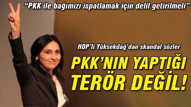 Figen Yüksekdağ'dan skandal açıklama