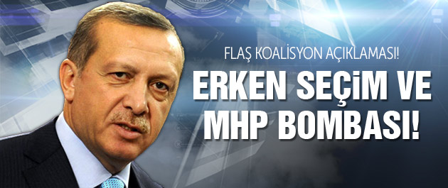 Erdoğan'dan flaş koalisyon ve erken seçim açıklaması!