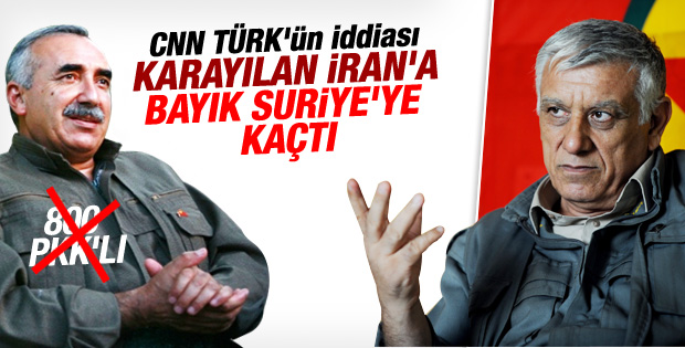 Murat Karayılan ve Cemil Bayık kaçtı iddiası