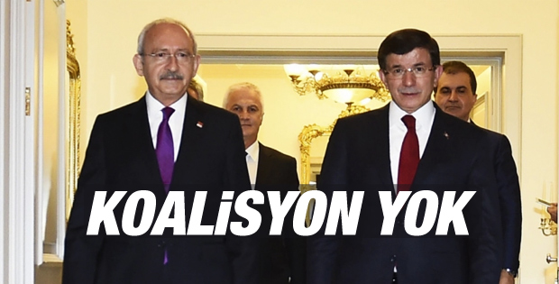 Görüşmeden koalisyon çıkmadı