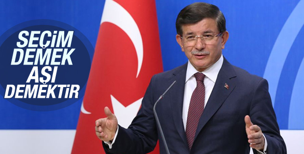 Ahmet Davutoğlu seçimi aşı olmaya benzetti