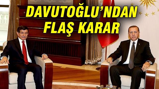Davutoğlu'ndan flaş karar: Görevi iade ediyor