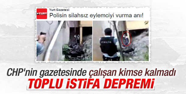Yurt gazetesinde istifa depremi