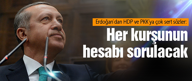 Erdoğan'dan çok sert PKK açıklaması