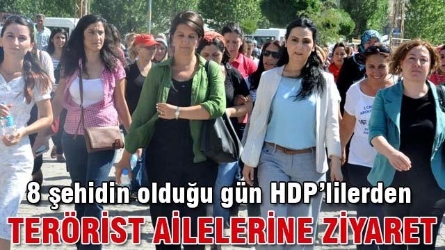 Yüksekdağ terörist ailelerini ziyaret etti
