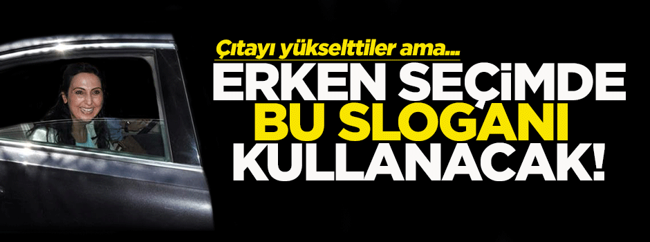 HDP'nin erken seçimdeki sloganı belli oldu!