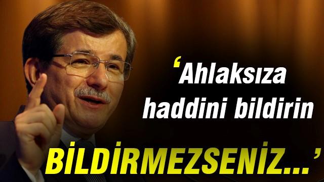 Davutoğlu: Ahlaksızlığın en çarpıcı örneği