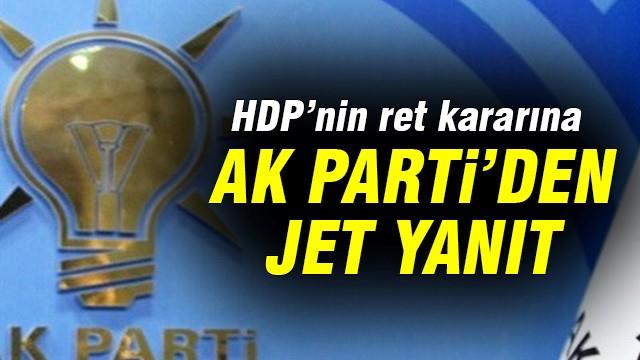 AK Parti'den HDP'nin ret kararına jet yanıt!
