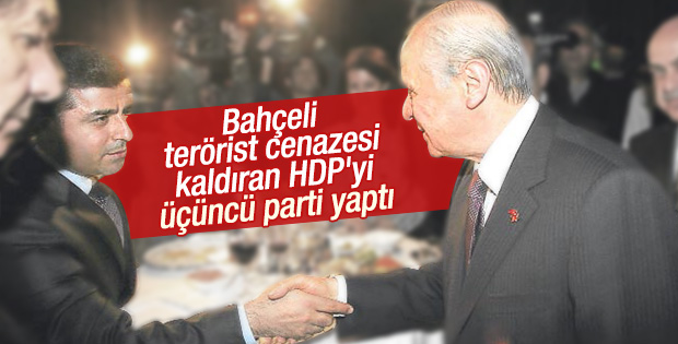 Devlet Bahçeli HDP'yi üçüncü parti yaptı