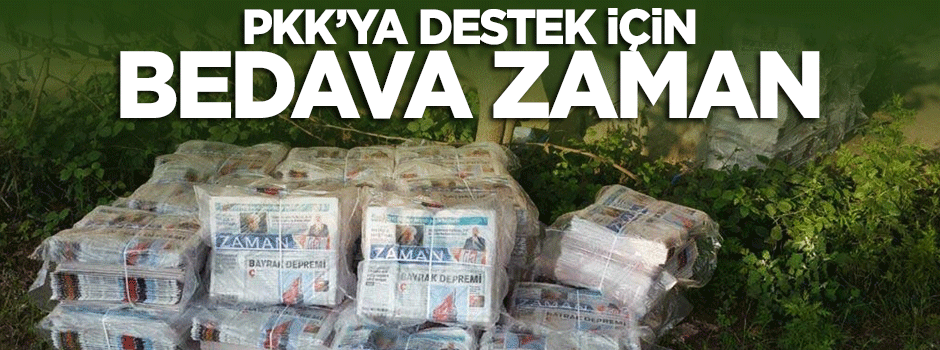 PKK'ya destek için bedava Zaman dağıtılıyor