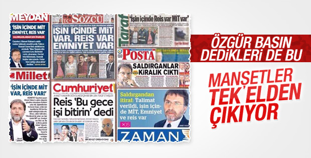 Muhalif medyadan ortaklaşa Ahmet Hakan manşetleri
