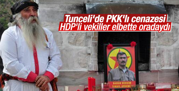 HDP'li vekiller terörist cenazesine katıldı