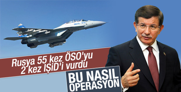 Davutoğlu Rusya'nın hava saldırılarını değerlendirdi