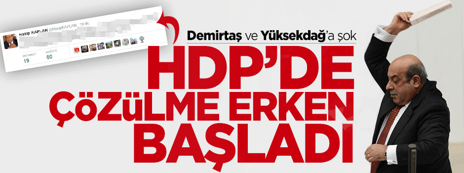 Hasip Kaplan'dan eş başkanlara istifa iması