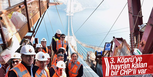 CHP'li başkandan 3. Köprü'ye ziyaret