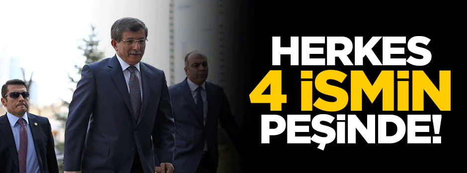 4 koltuğa kim oturacak!