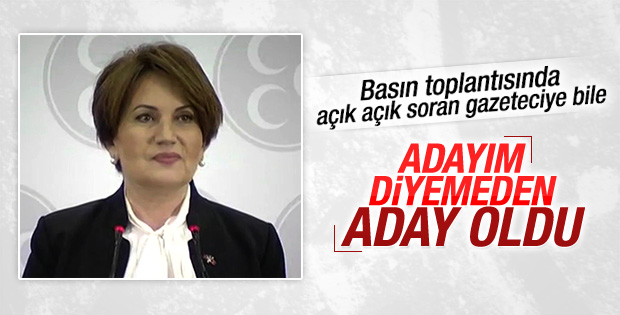 Meral Akşener'in adaylık açıklaması
