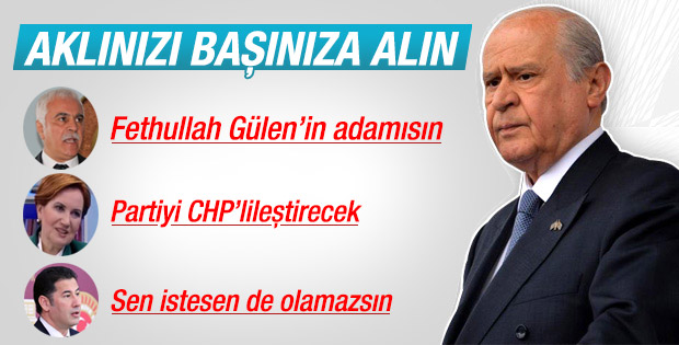 Devlet Bahçeli'den MHP'li rakiplerine ağır sözler