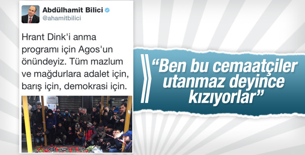 Nedim Şener'den Abdülhamit Bilici'ye: Utanmaz