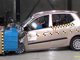 Hyundai çarpışma testinden geçti