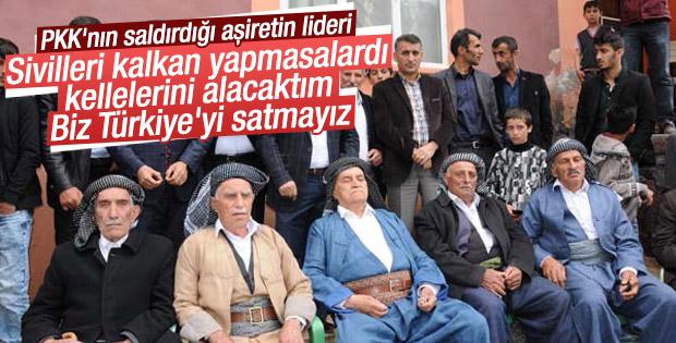 PKK'nın saldırısına uğrayan Jirki Aşireti lideri konuştu