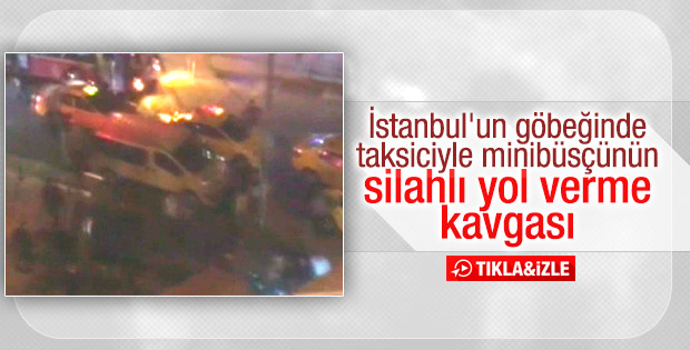 Kadıköy'de taksiciler ile dolmuşcular arasında kavga