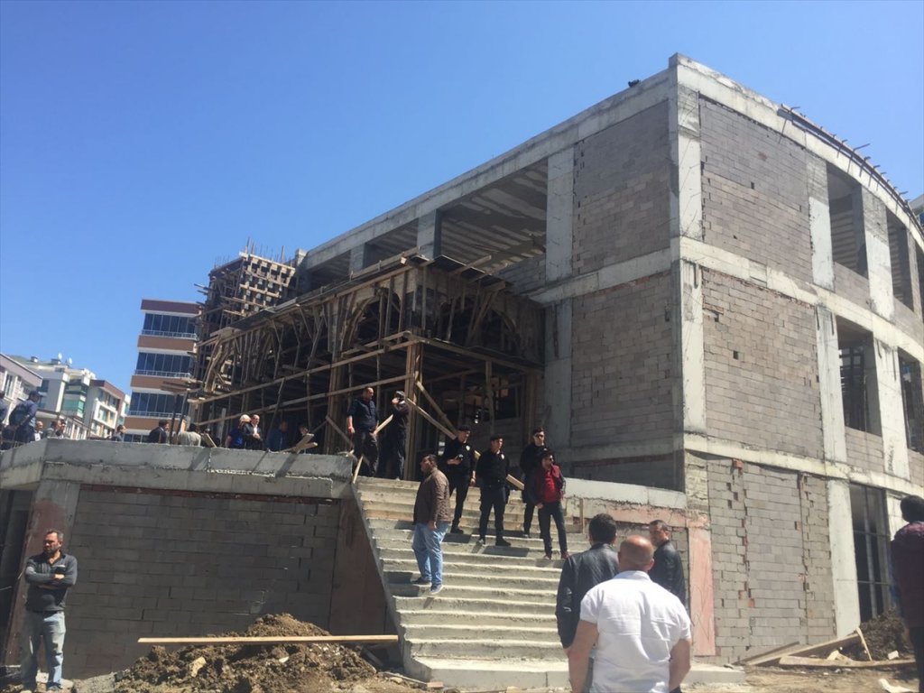 Samsun'da cami inşaatında çökme: 3 ölü, 3 yaralı