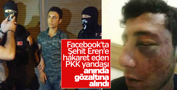 Şehide hakaret eden Ozan Ayede gözaltına alındı