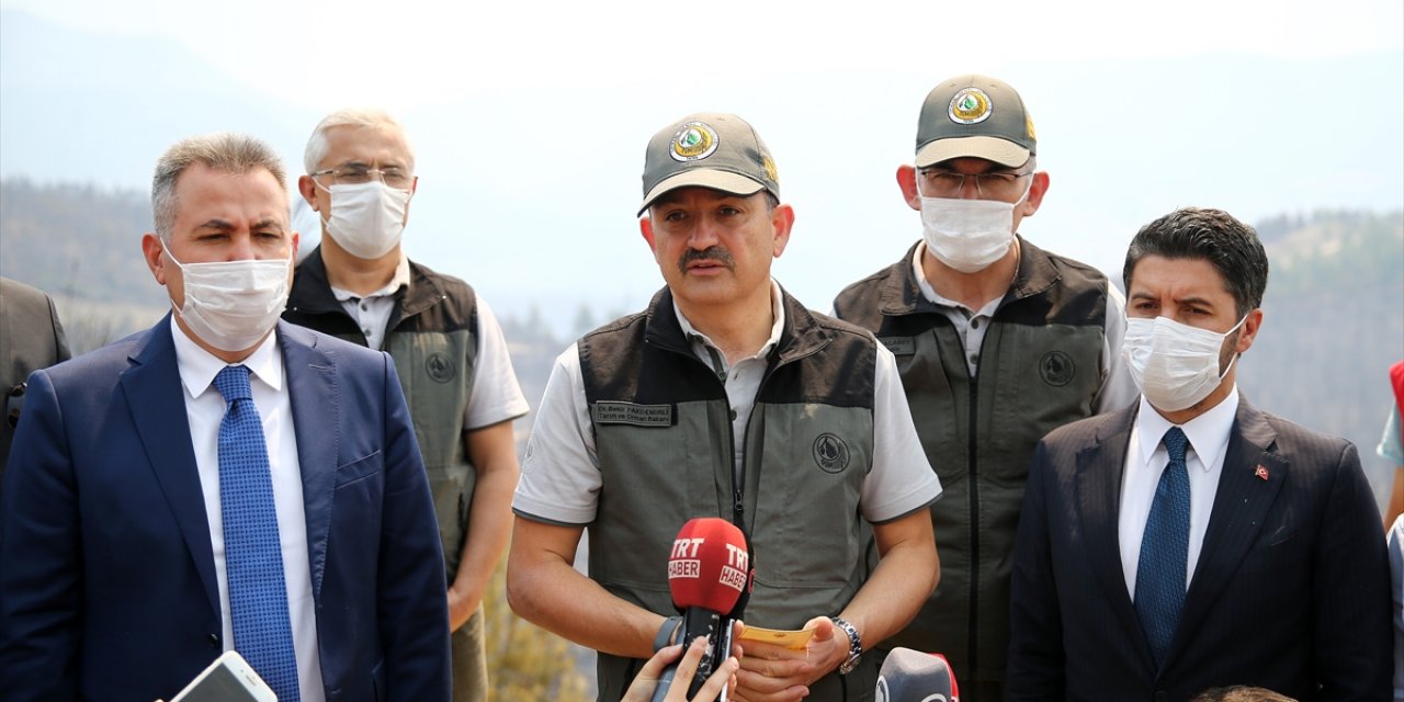 Tarım ve Orman Bakanı Pakdemirli'den, Adana'daki orman yangınına ilişkin açıklama: