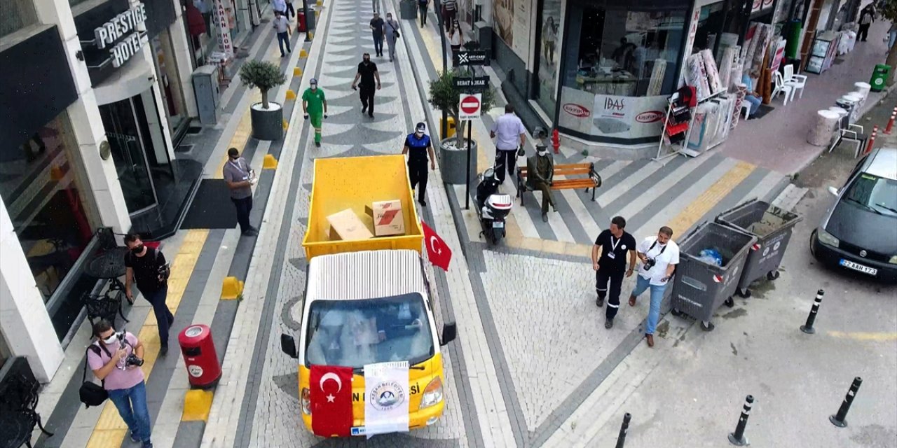 Keşan'da çöpü dolan "taksi" çağıracak