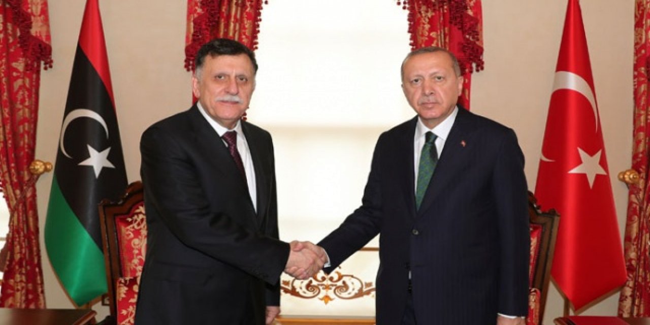 Cumhurbaşkanı Erdoğan'ın Libya Başbakanı Fayiz es-Serrac'ı kabulü başladı