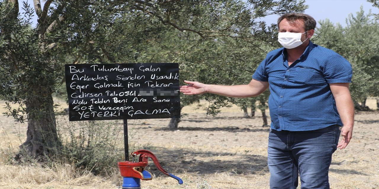 Tulumbasının çalınmasından bıkan hayırseverden hırsıza not: "50 lira vereceğim, yeter ki çalma"