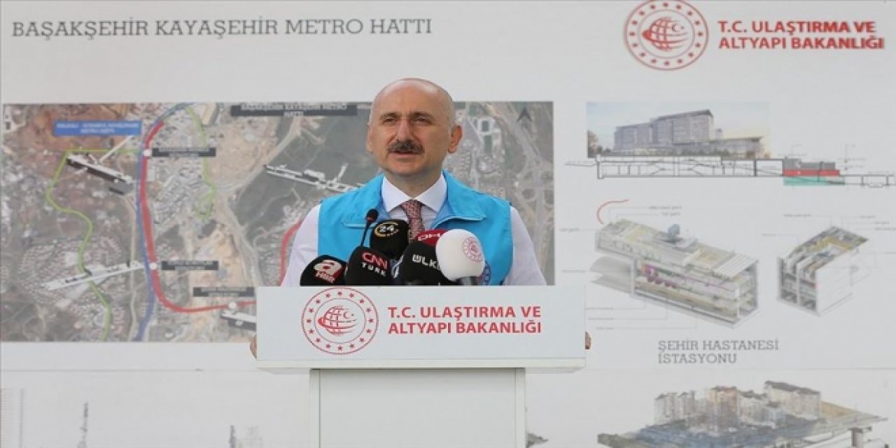 Bakan Karaismailoğlu'dan Başakşehir-Kayaşehir Metro Hattı'na ilişkin açıklama