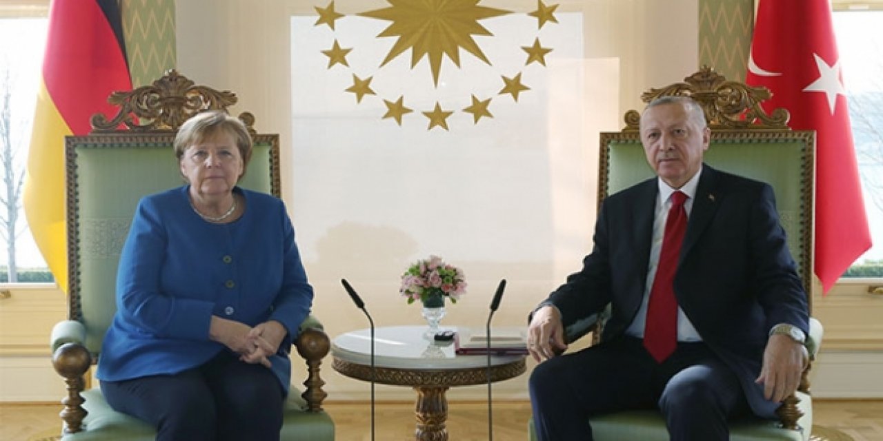 Cumhurbaşkanı Erdoğan, Almanya Başbakanı Merkel ile görüştü