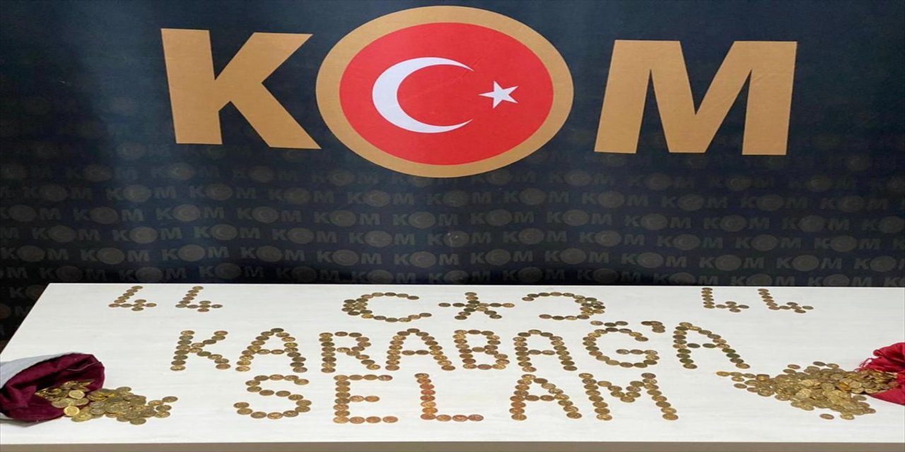 Malatya'da 947 altın sikke ele geçirildi