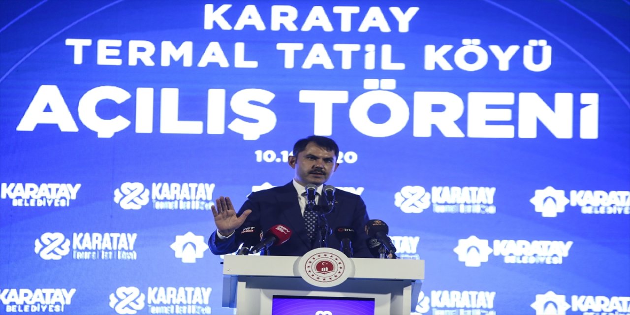 Bakan Kurum, Karatay Termal Tatil Köyü'nü hizmete açtı: