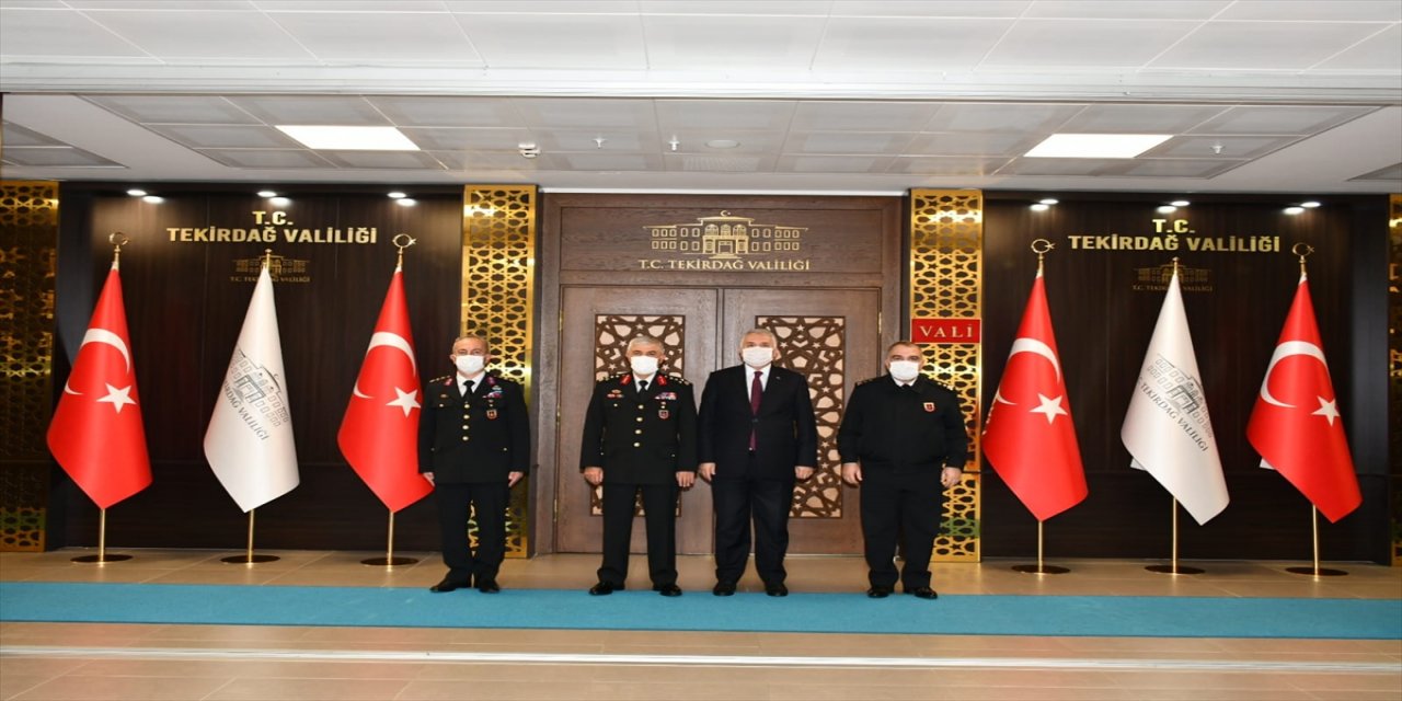 Jandarma Genel Komutanı Orgeneral Çetin'den Tekirdağ Valisi Yıldırım'a ziyaret
