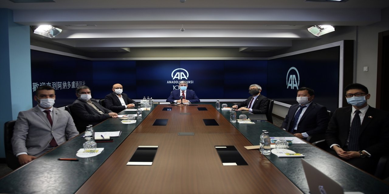 Tayvan heyetinden AA'ya ziyaret