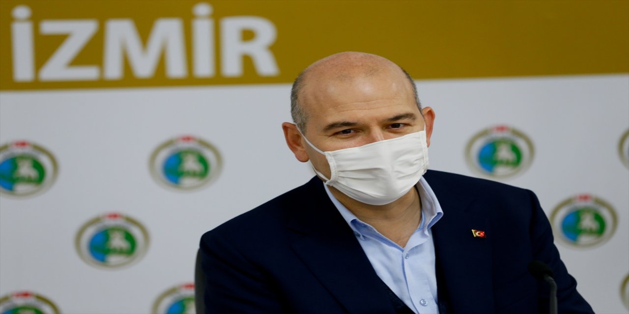 İçişleri Bakanı Soylu, İzmir'de deprem değerlendirme toplantısı yaptı