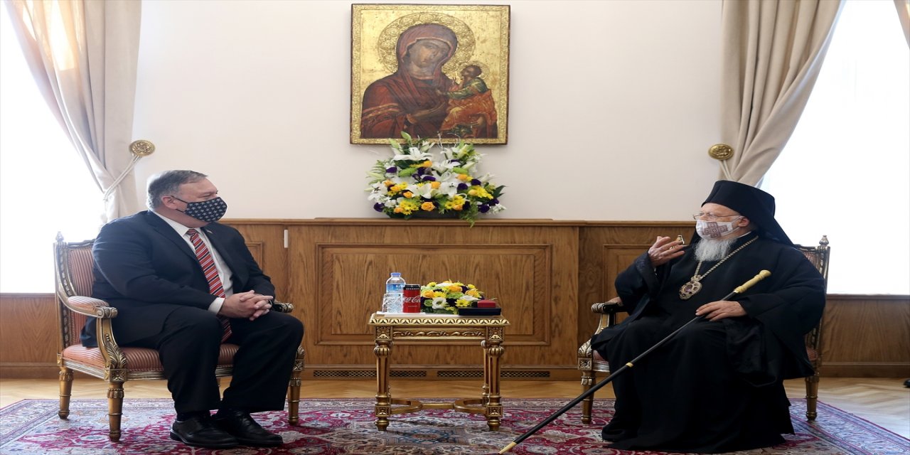 ABD Dışişleri Bakanı Pompeo Fener Rum Patriği ile görüştü
