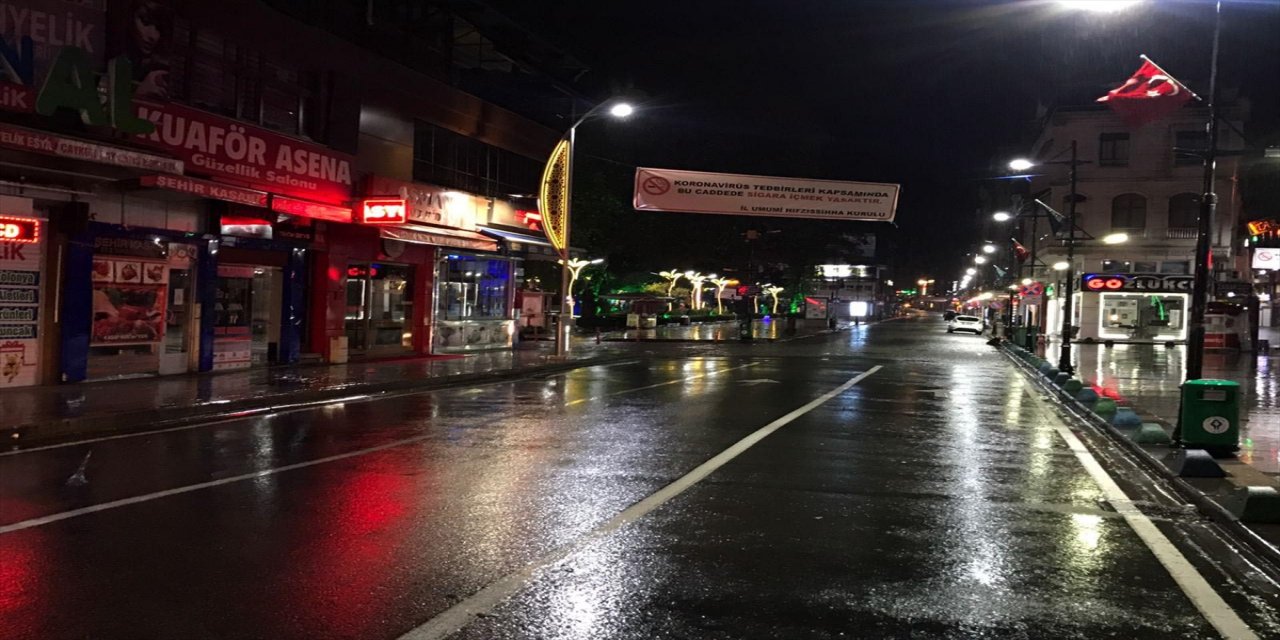 Orta ve Doğu Karadeniz'de sokağa çıkma kısıtlaması başladı