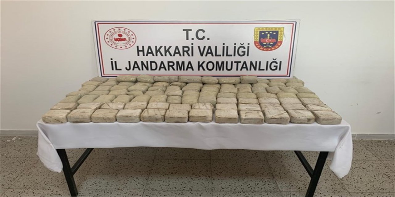 Hakkari'de 50 kilo 852 gram eroin ele geçirildi