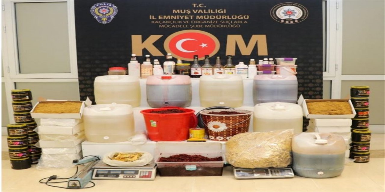 Muş'ta tütün kaçakçılığı operasyonunda yakalanan 2 şüpheliye adli işlem yapıldı