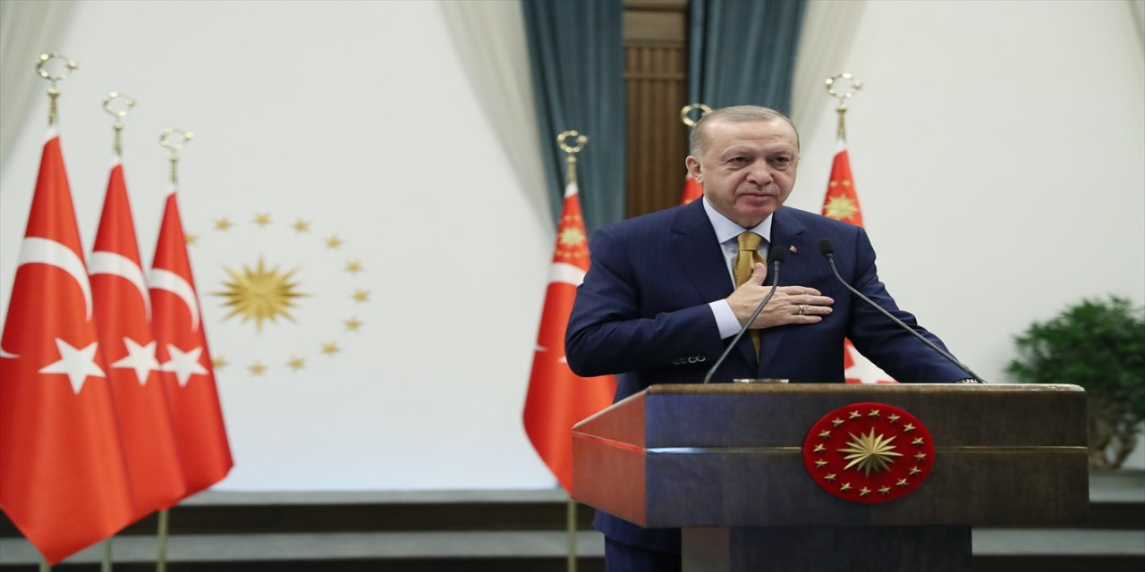 Cumhurbaşkanı Erdoğan, TOKİ tarafından Arnavutluk’ta yapılacak 522 konutun temel atma töreninde konuştu