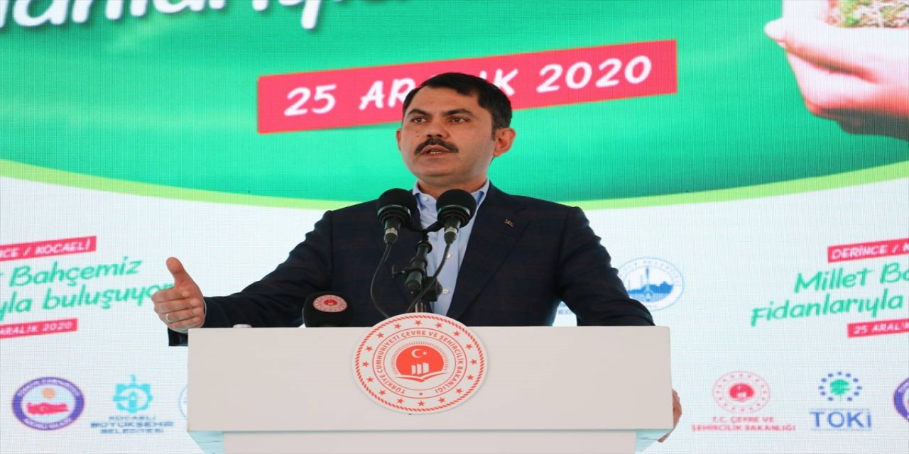 Bakan Kurum, Kocaeli'de "Millet Bahçelerimiz Fidanlarıyla Buluşuyor" etkinliğine katıldı
