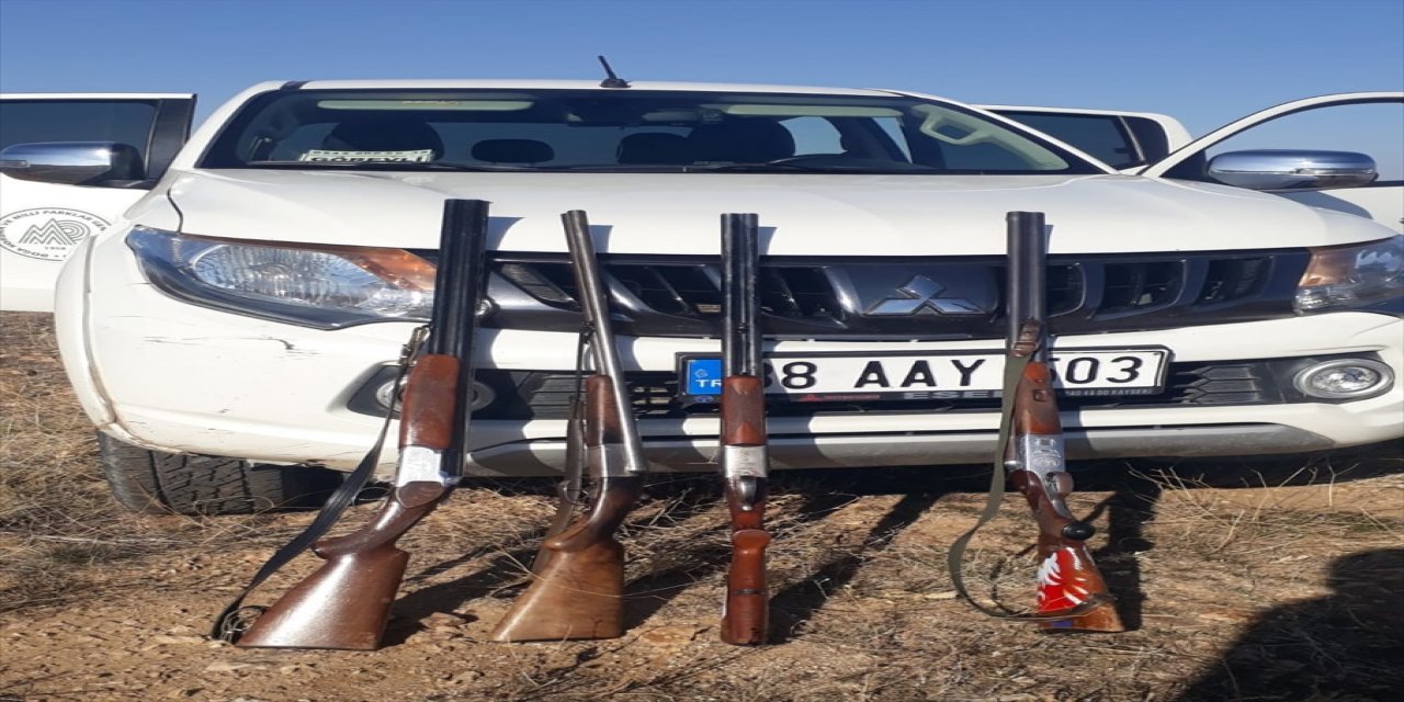 Aksaray'da kaçak avlanan 9 kişiye 37 bin 350 lira ceza kesildi