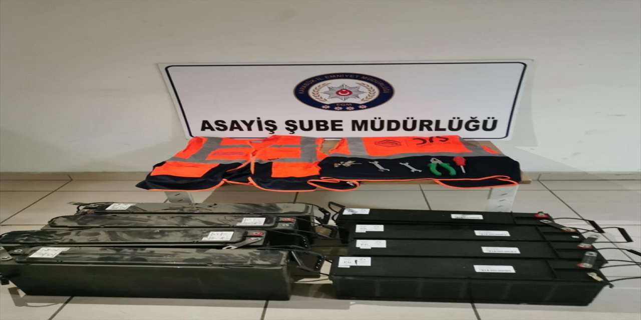 Karabük'te akü çaldıkları öne sürülen 2 şüpheli yakalandı