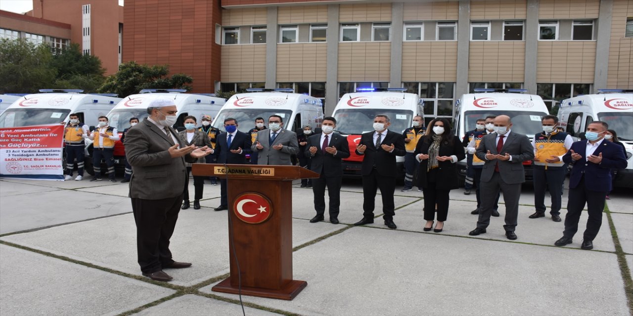 Sağlık Bakanlığınca Adana'ya gönderilen 26 ambulans hizmete alındı